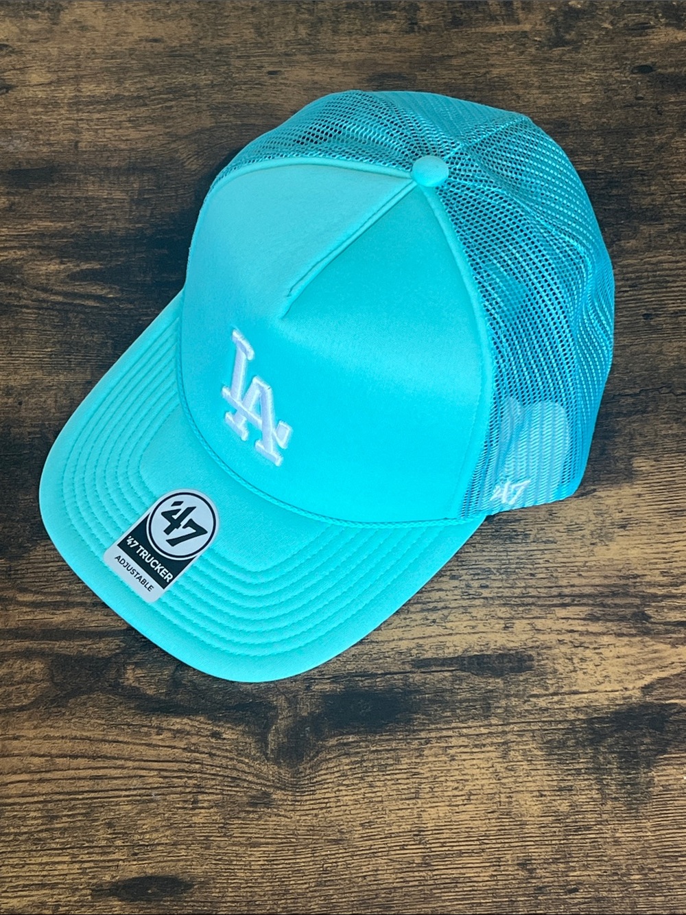 ‘47 LA Dodgers Trucker Hat in Turquoise